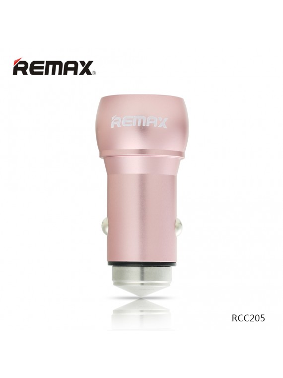 REMAX RCC205 2 USB Car Charger Rose Gold
